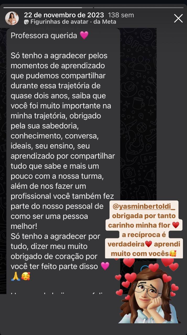 Feedback de Ex-aluna